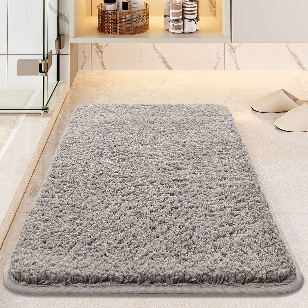 Absorbent Anti-Slip Plush Bath Mat