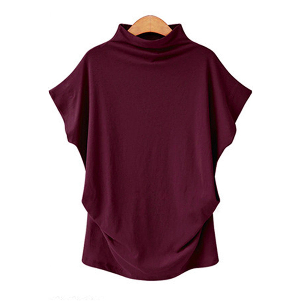 large size women's high collar top