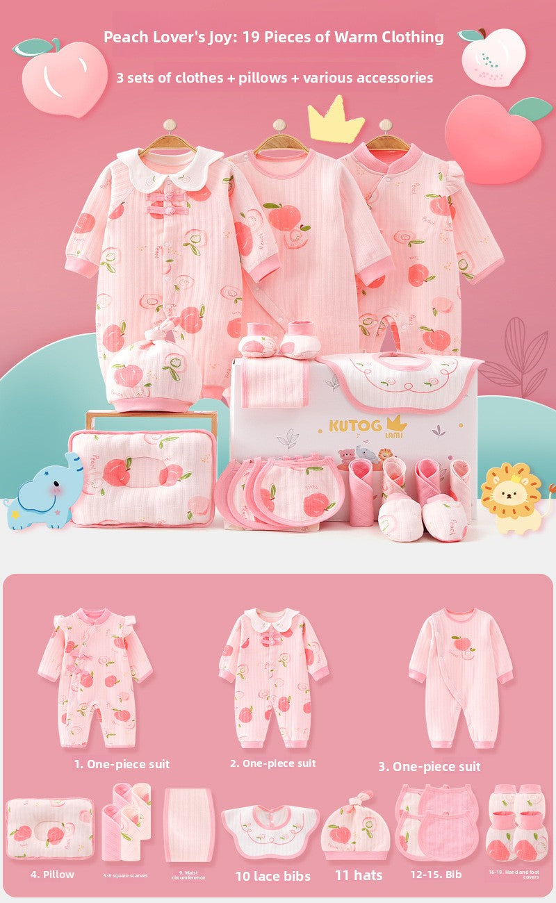 Newborn gift set with baby clothes