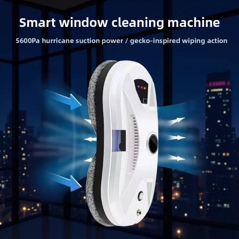Electric Window Cleaning Robot Dual Sided Dry Wet