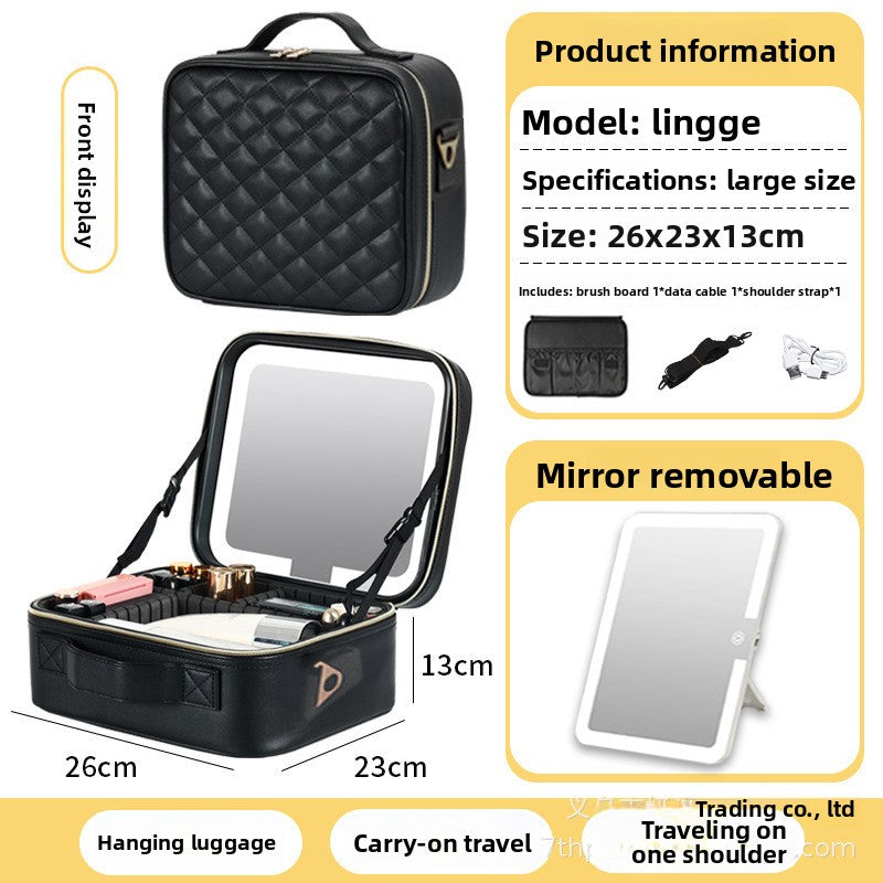 Cosmetic Organizer with LED Mirror