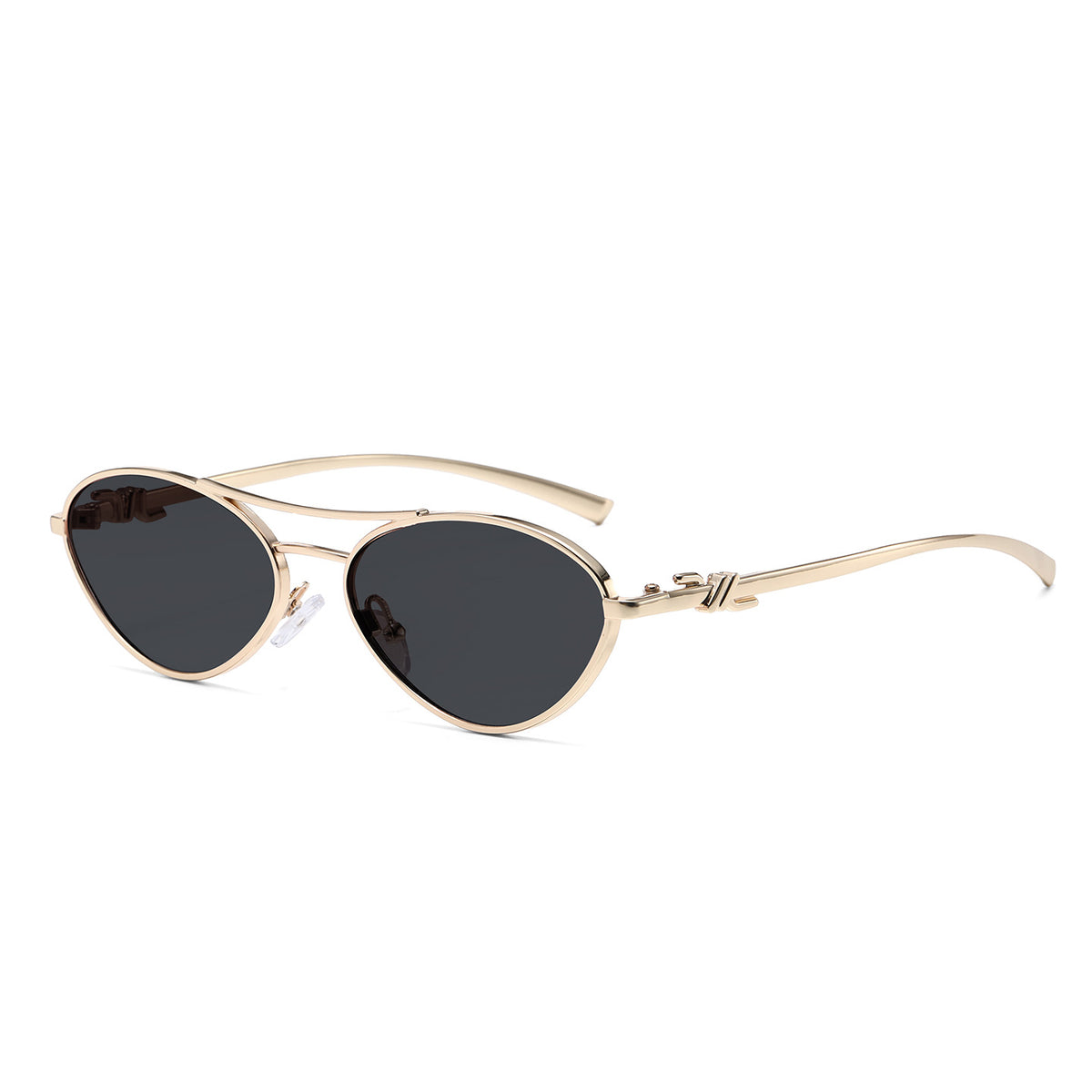 Oval Metal Frame Sunglasses