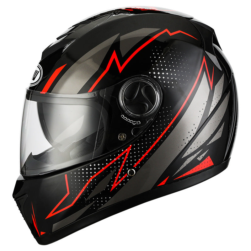 Dual Mirror Full Face Motorcycle Helmet