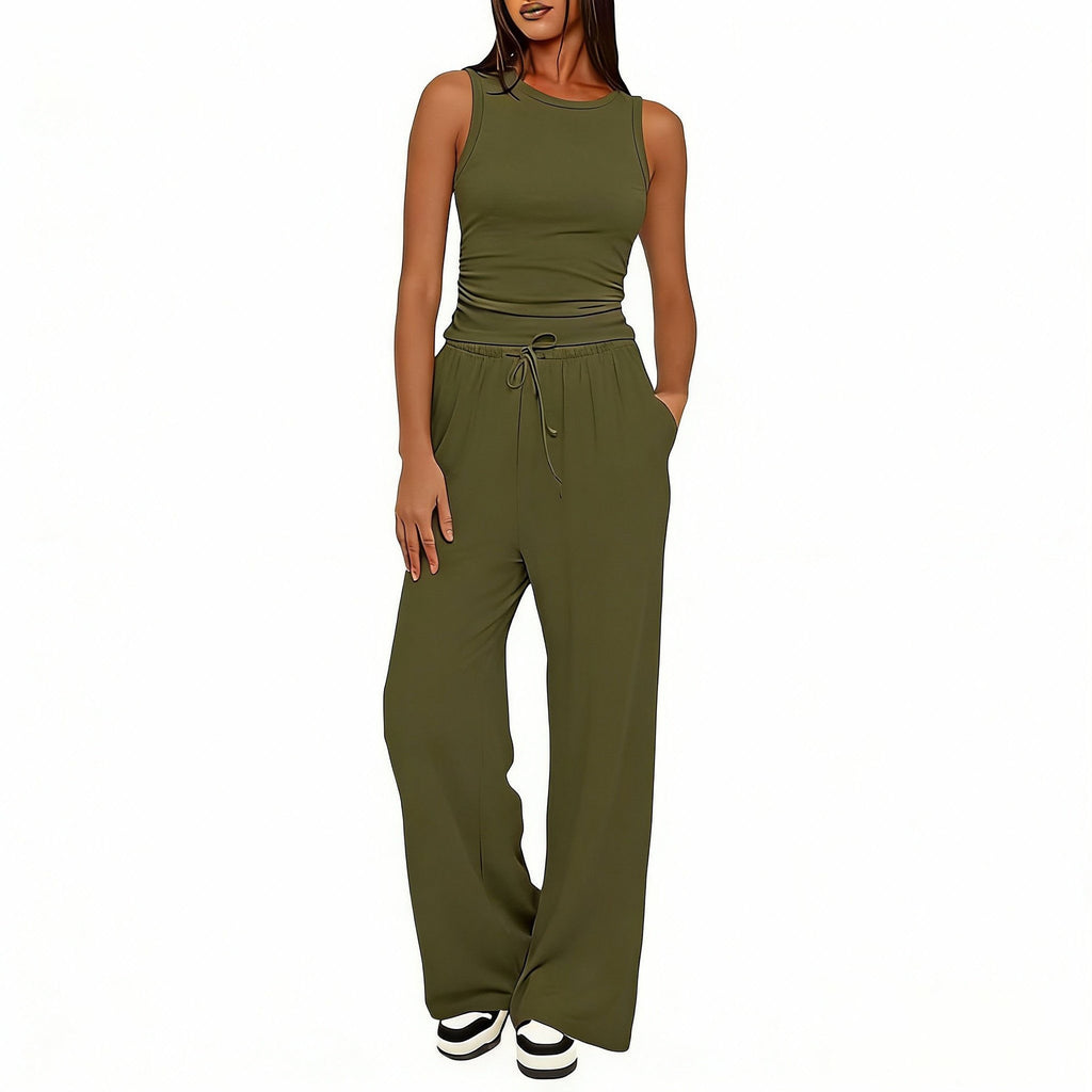 casual wide-leg pants