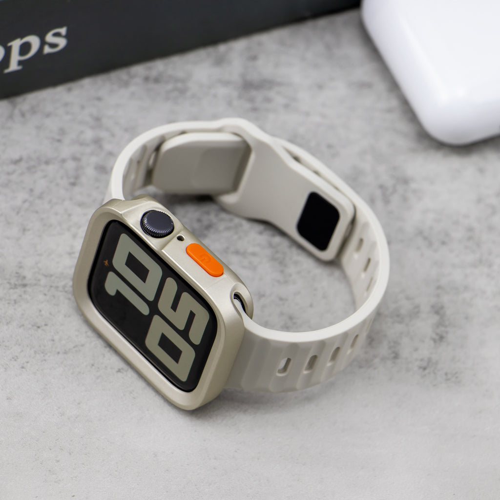Apple Watch Silicone Strap and Protective Case
