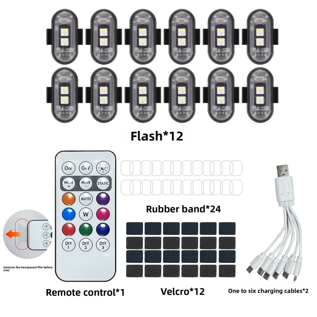 Remote Control LED Strobe Warning Light