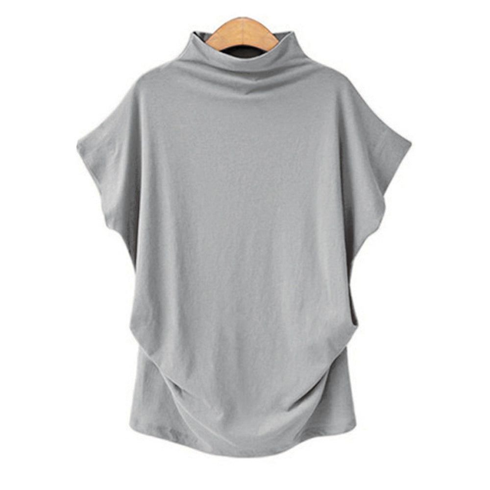 large size women's high collar top