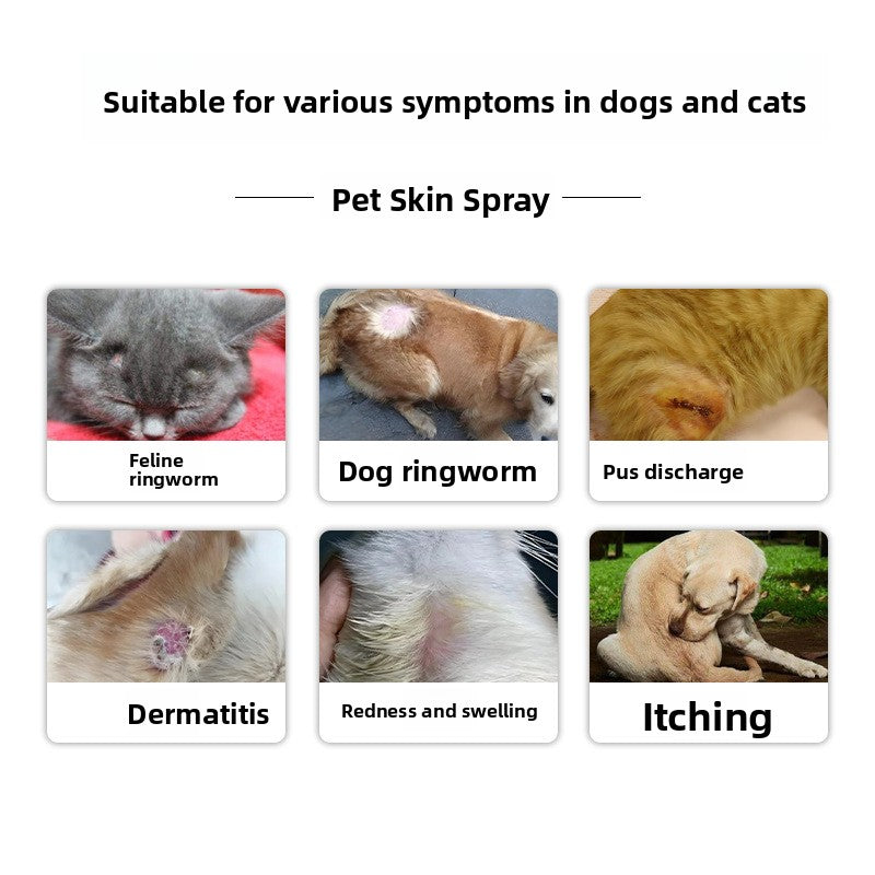 Pet skin itch-relief spray