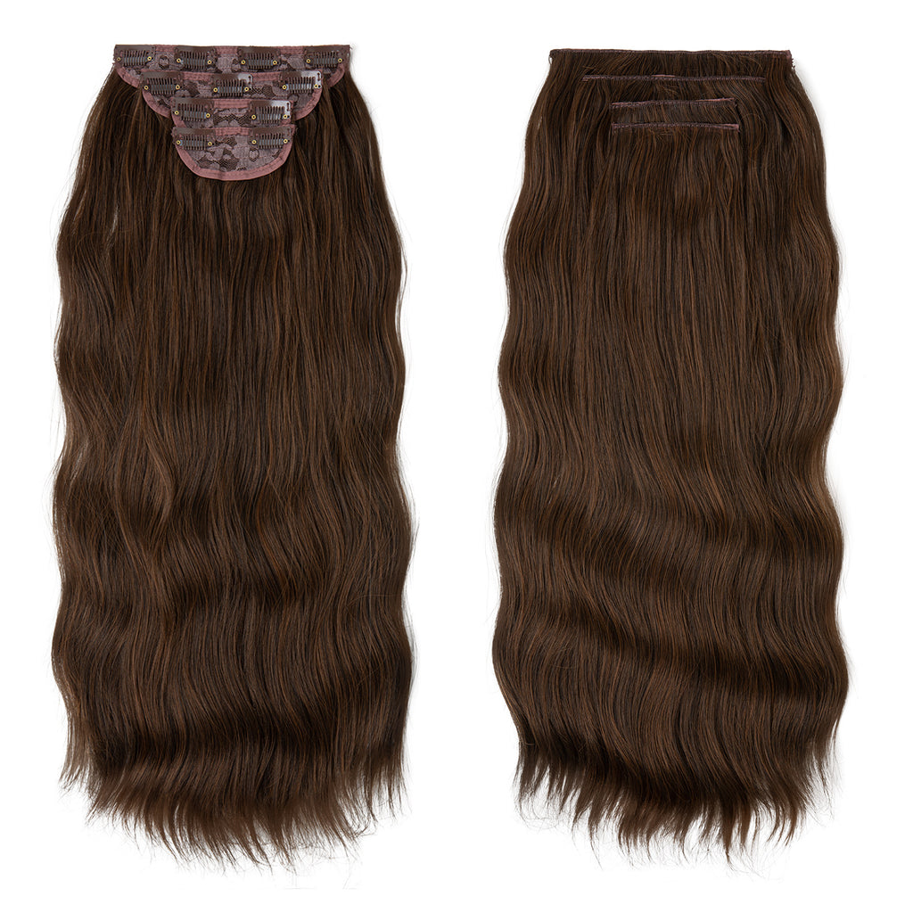 Long curly hair extensions