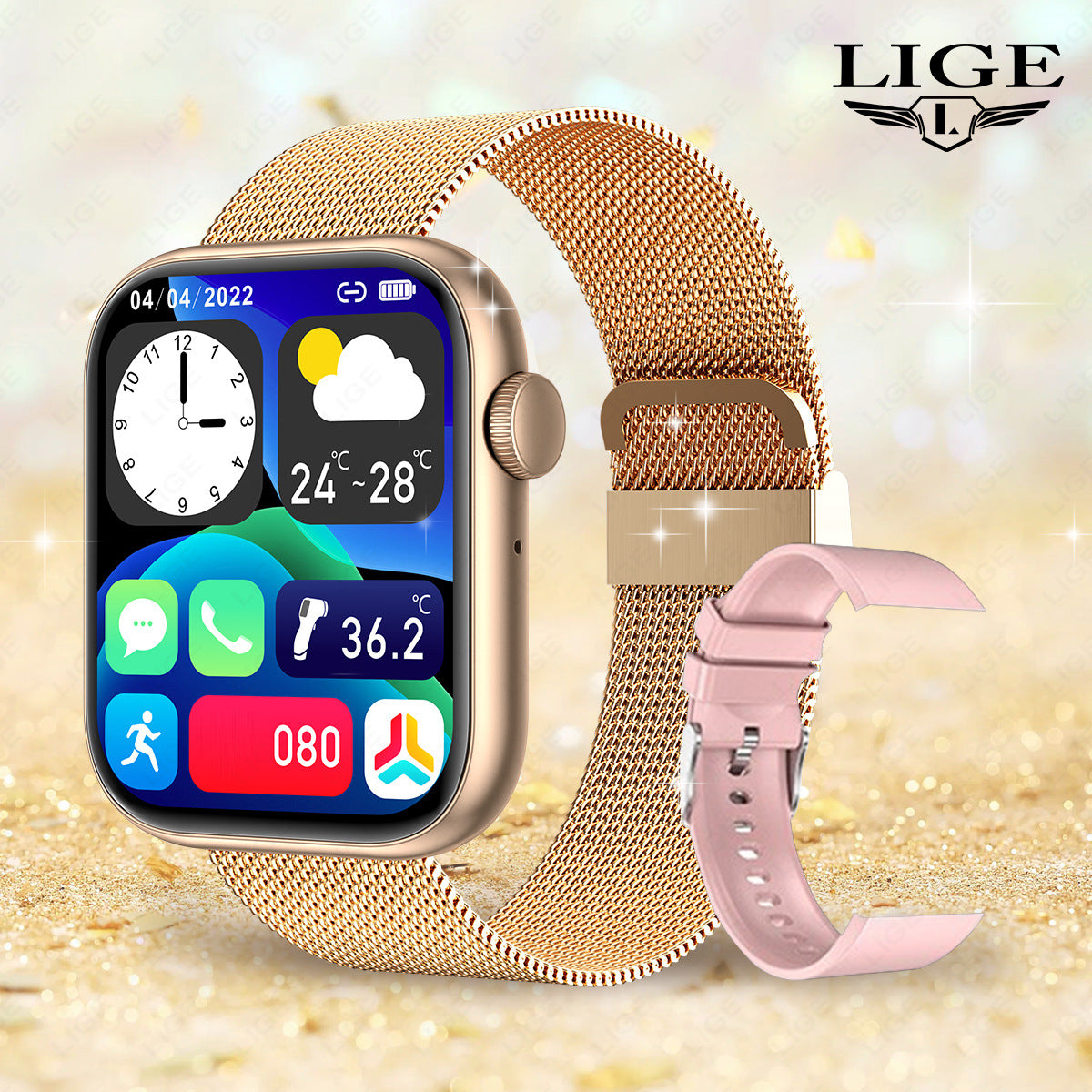 Sports Smart Watch Bluetooth Health Monitor