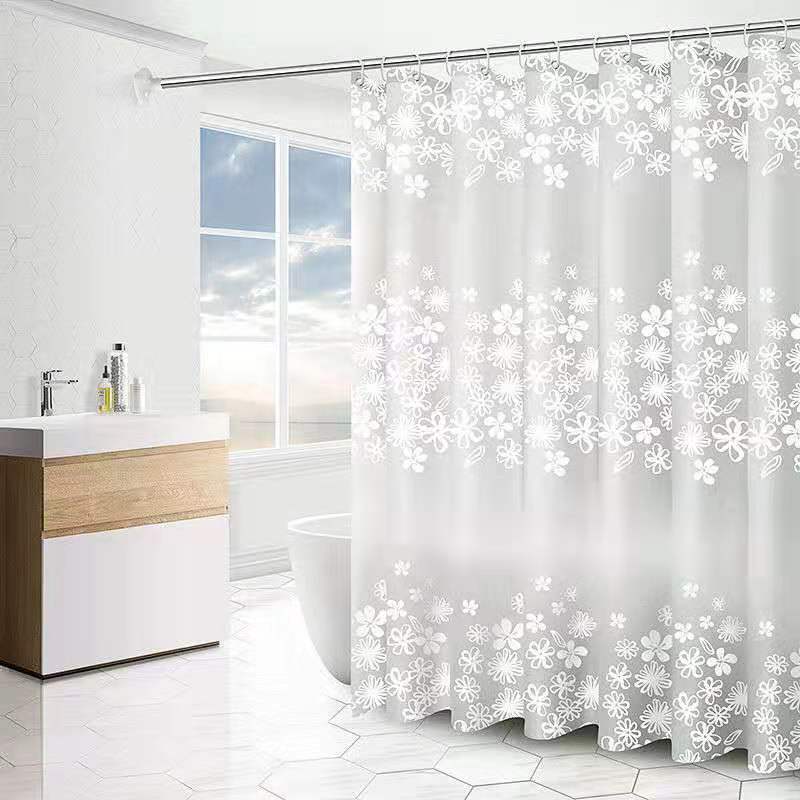Bathroom partition curtain