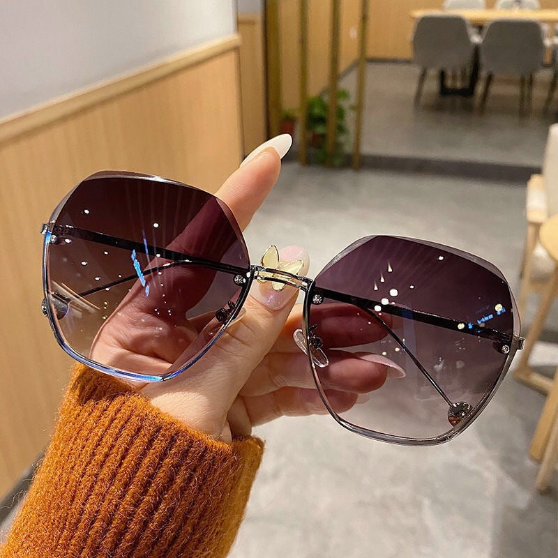 Frameless Metal Sunglasses UV Protection