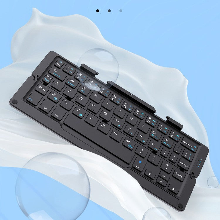 Folding Bluetooth Keyboard Ultra-thin Mini Wireless Mobile Phone Computer Tablet