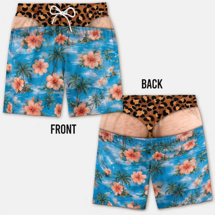 Mens Loose Breathable Beach Shorts
