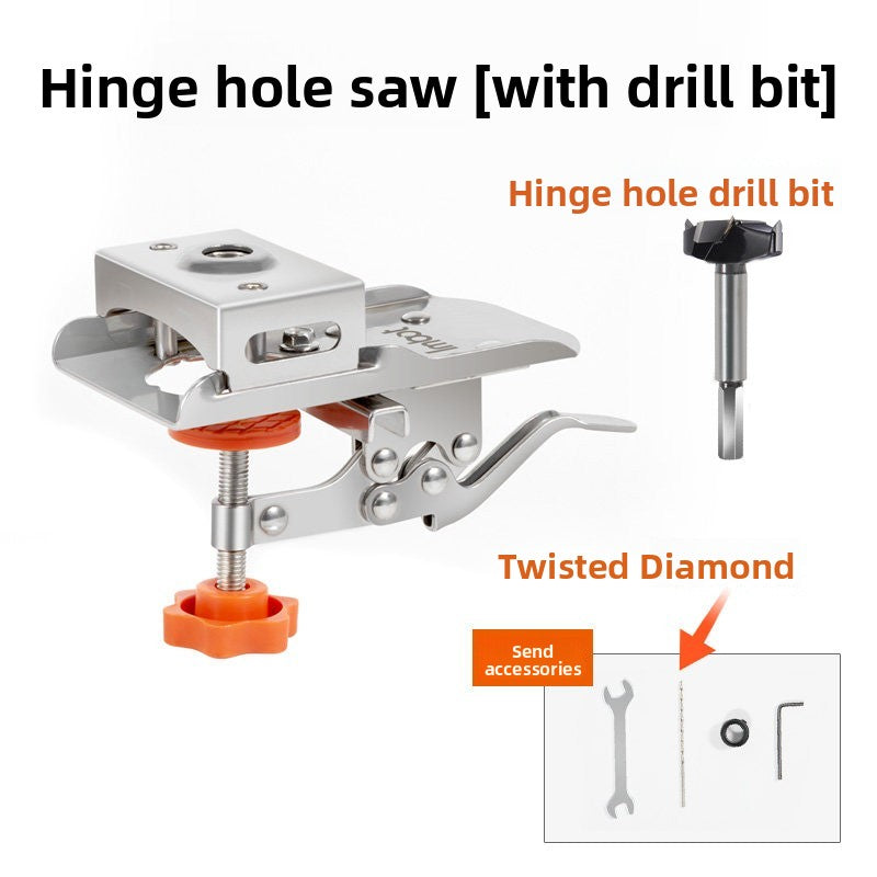 Stainless Steel Hinge Hole Opener and Drilling Limiter Tool