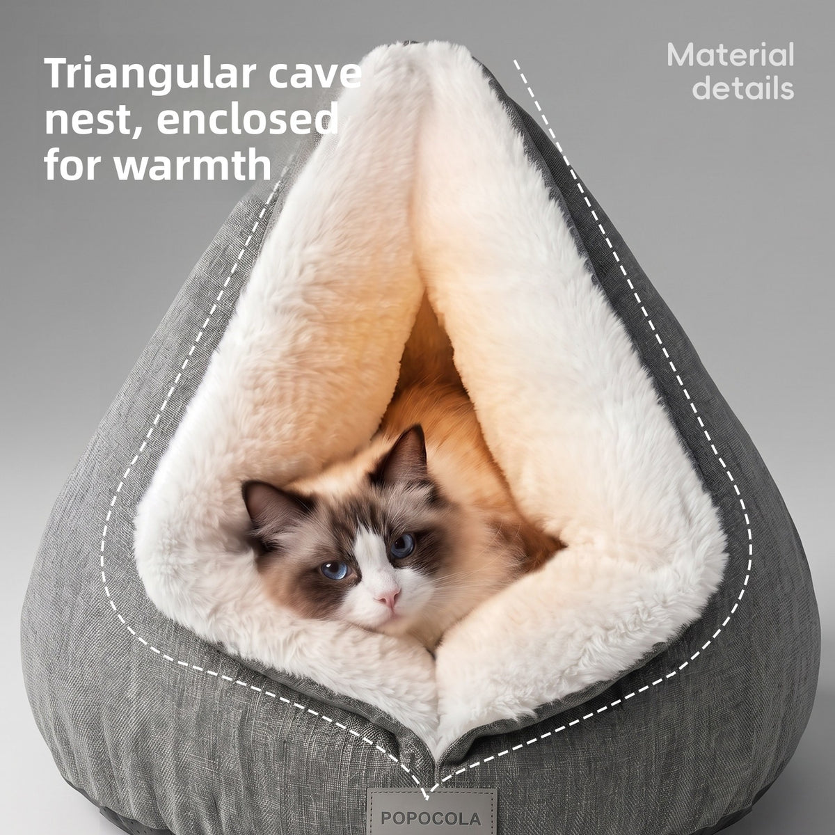 Popo Self-Heating Cat Bed