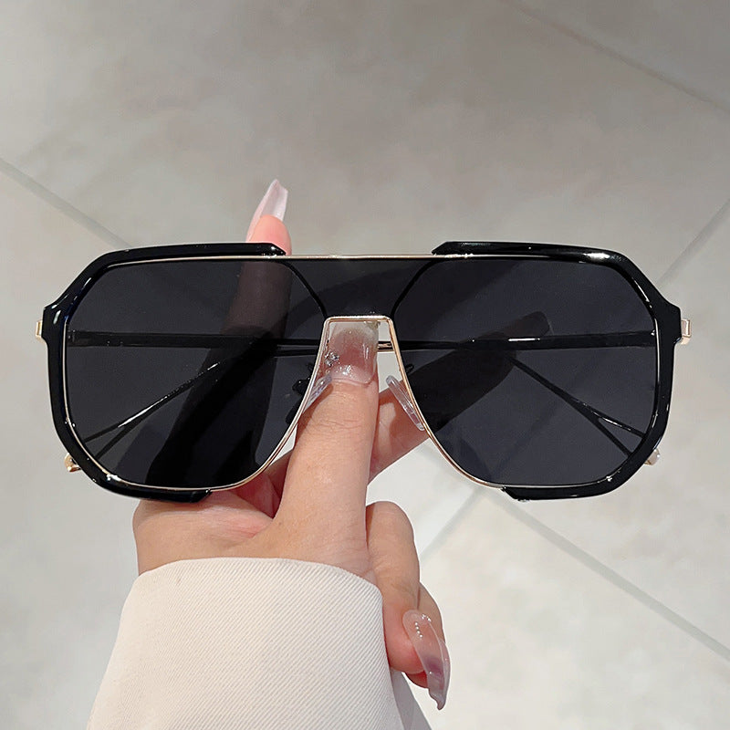 Fashion Square Metal Frame Sunglasses UV400 Protection