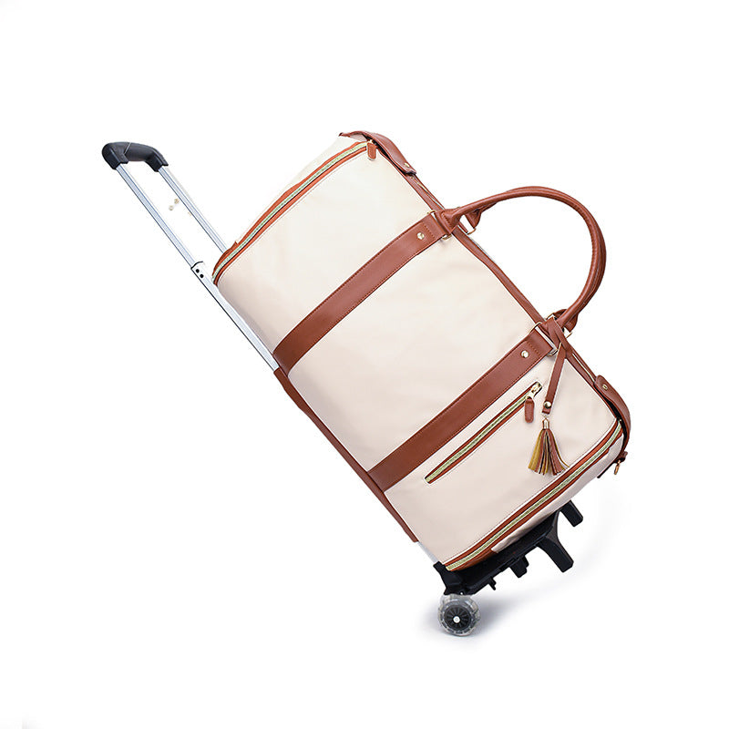 Women Foldable PU Travel Bag Large Capacity