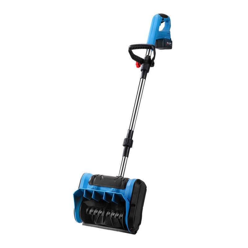 Household portable road-clearing push-type snow blower