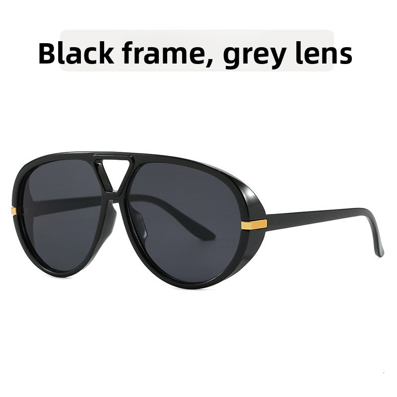 Large Frame Vintage Sunglasses UV Protection Fashion Sun Glasses