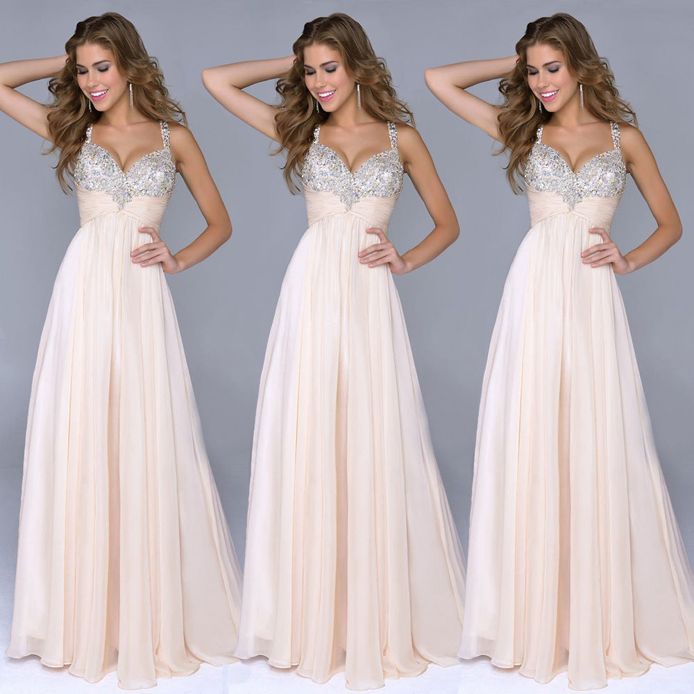 Women's Sequin Chiffon Evening Dress
