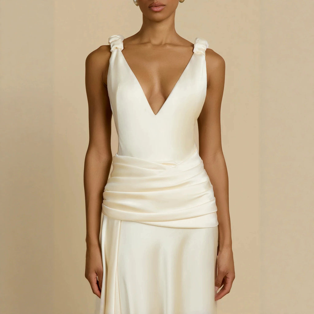 Satin Mermaid Evening Dress