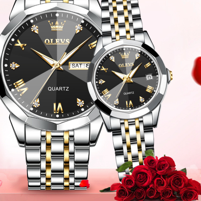 Quartz couple watches