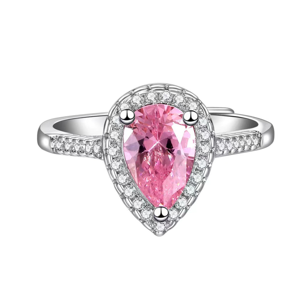 Waterdrop-shaped opening ring