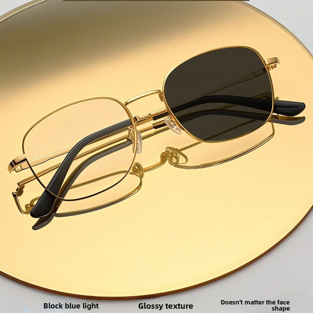 Metal Photochromic Anti-Blue Light Glasses Frame
