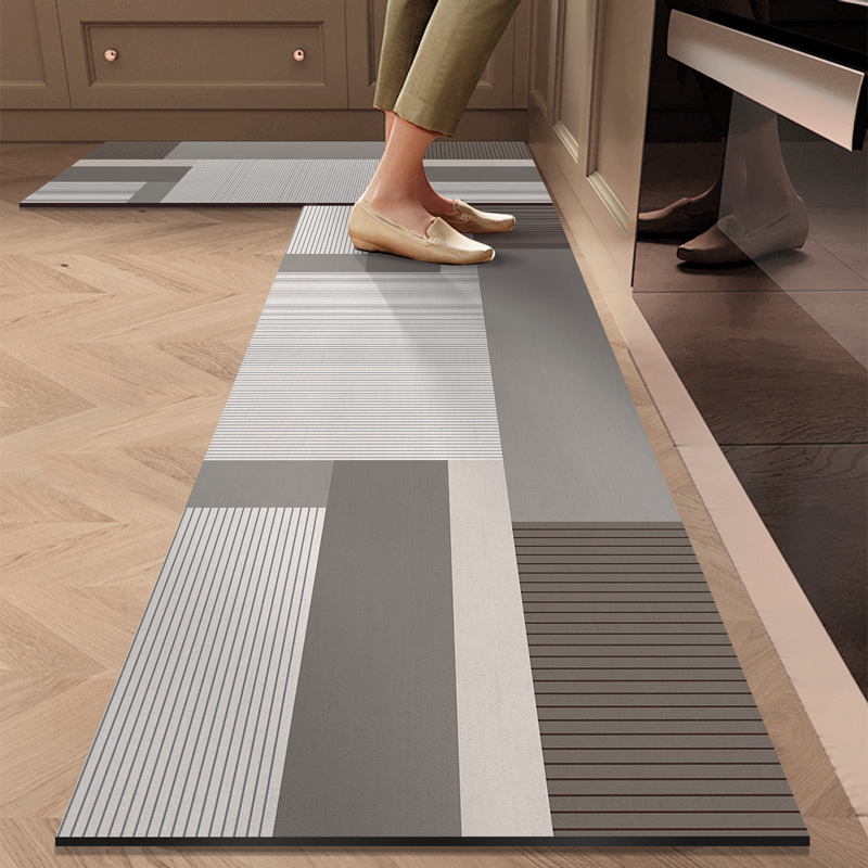 Anti-slip floor mat made of siliceous mud