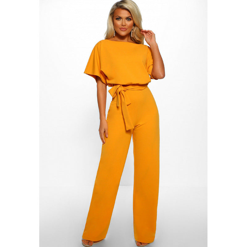 Straight-Leg jumpsuit