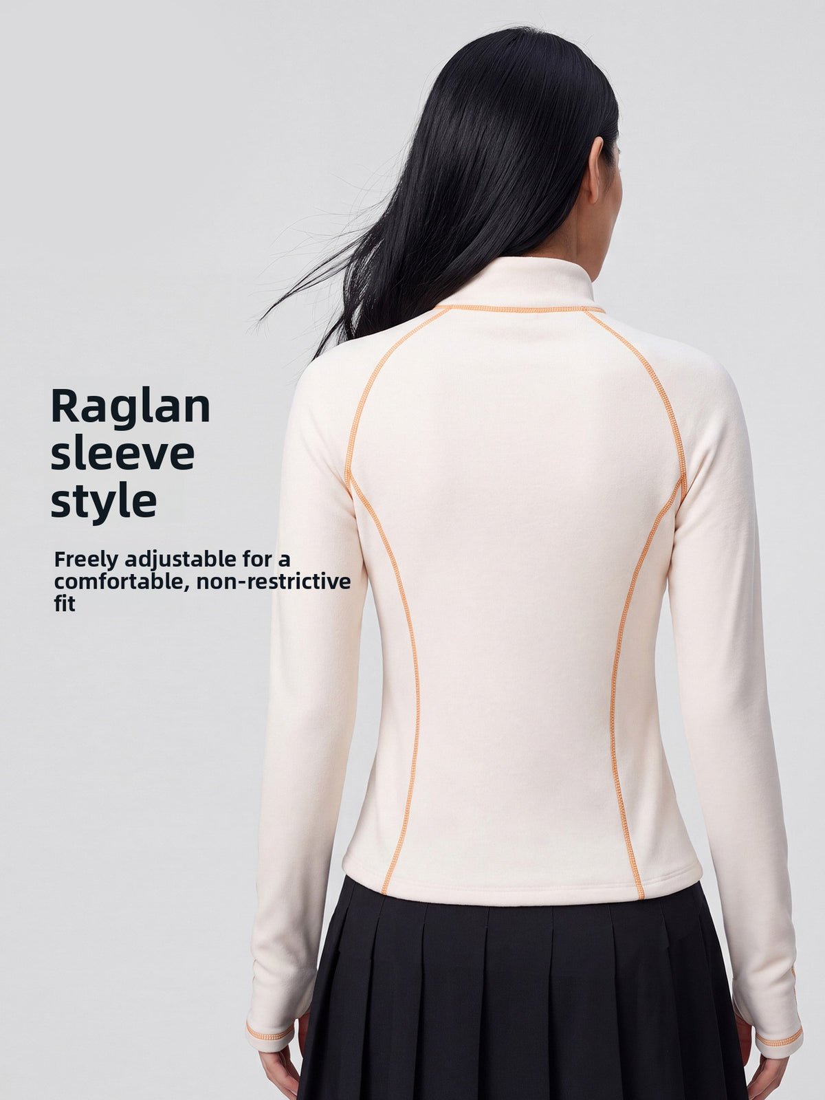 Women's Half-Zip Slim Fit Long Sleeve Yoga Top