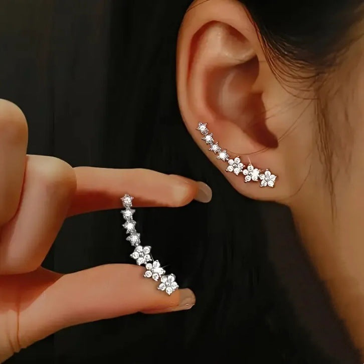 Zircon Studded Starry Sky Earrings