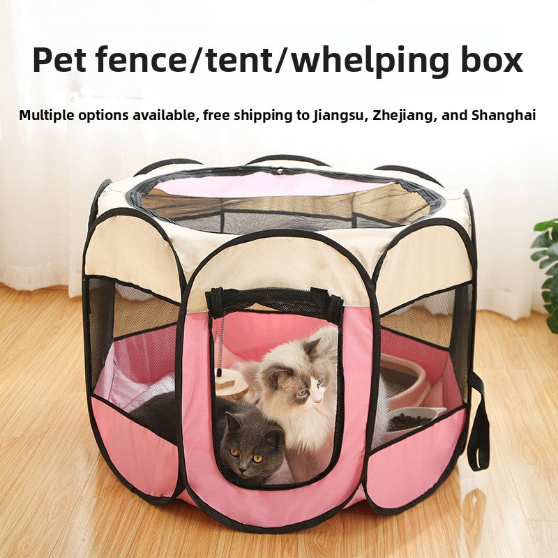 Foldable Pet Playpen Tent Enclosure