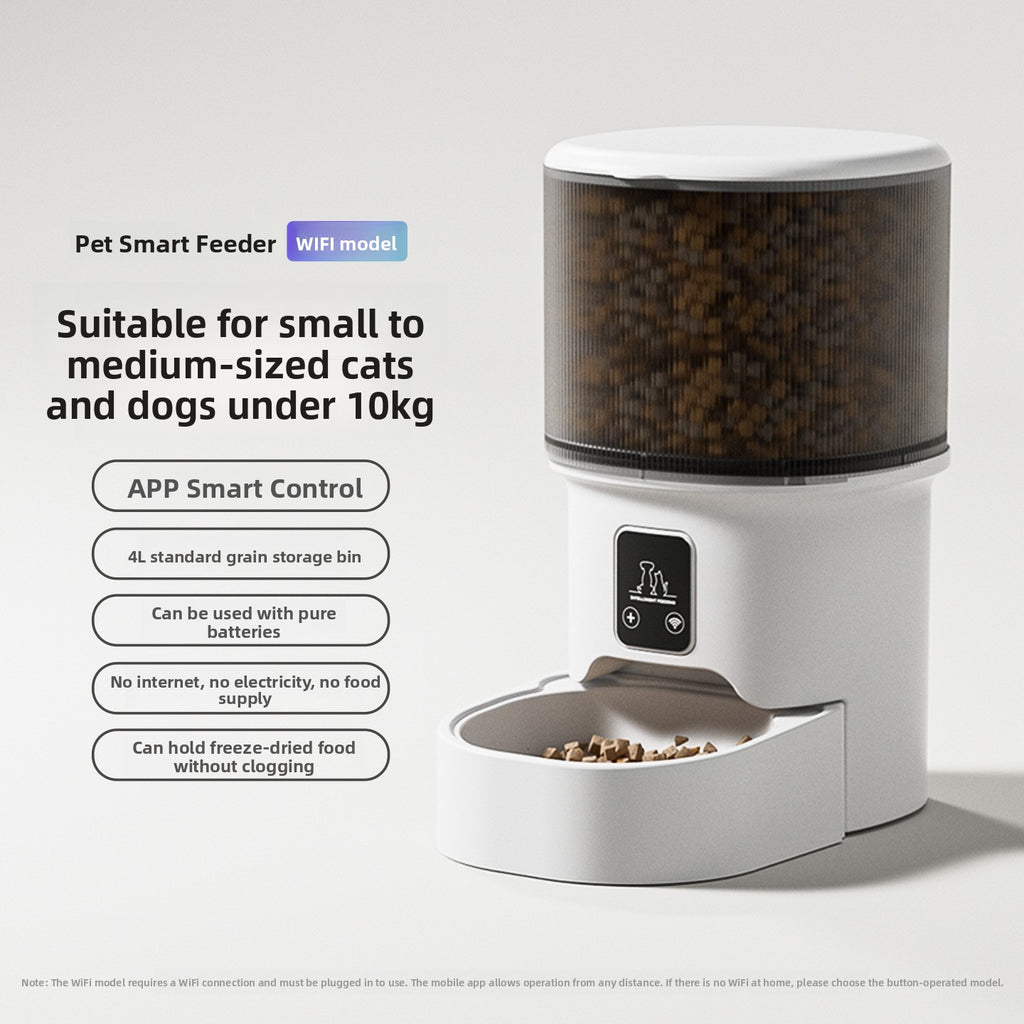 Automatic Pet Feeder with Remote Control and Timed Feeding