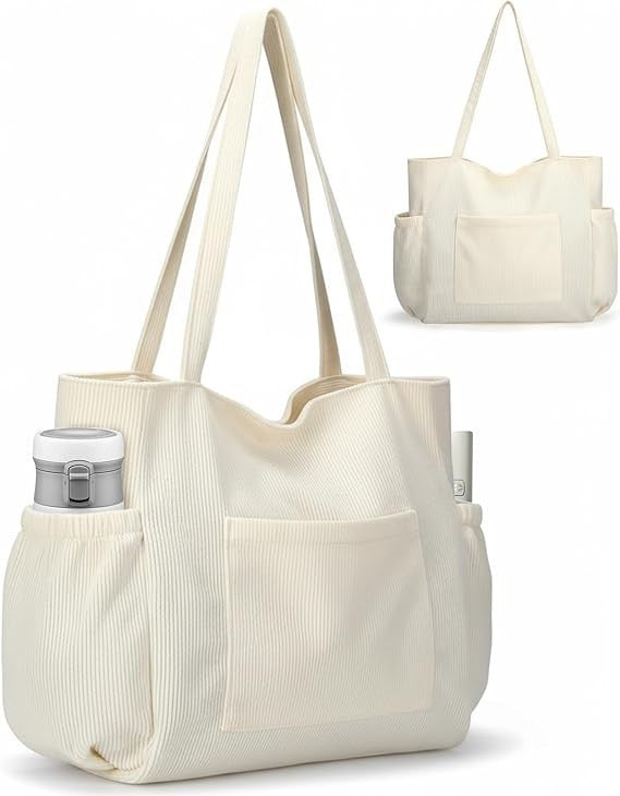 Fashion Corduroy Crossbody Tote Bag