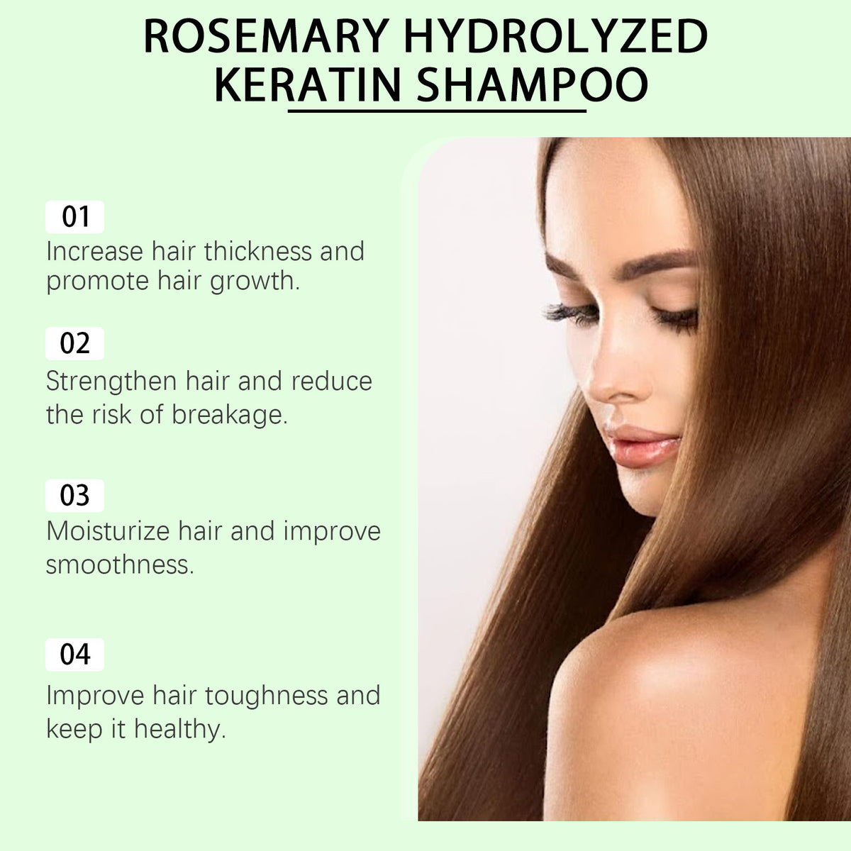 Hoegoa Rosemary Thickening Shampoo for Volumizing and Deep Repair 100ml