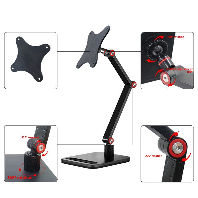 Adjustable Dual Arm Tablet Desktop Stand