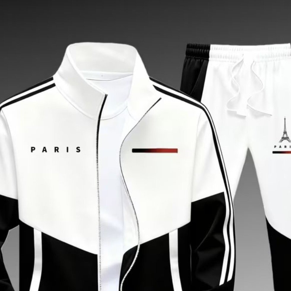 Zippered pants for casual wear, men's style