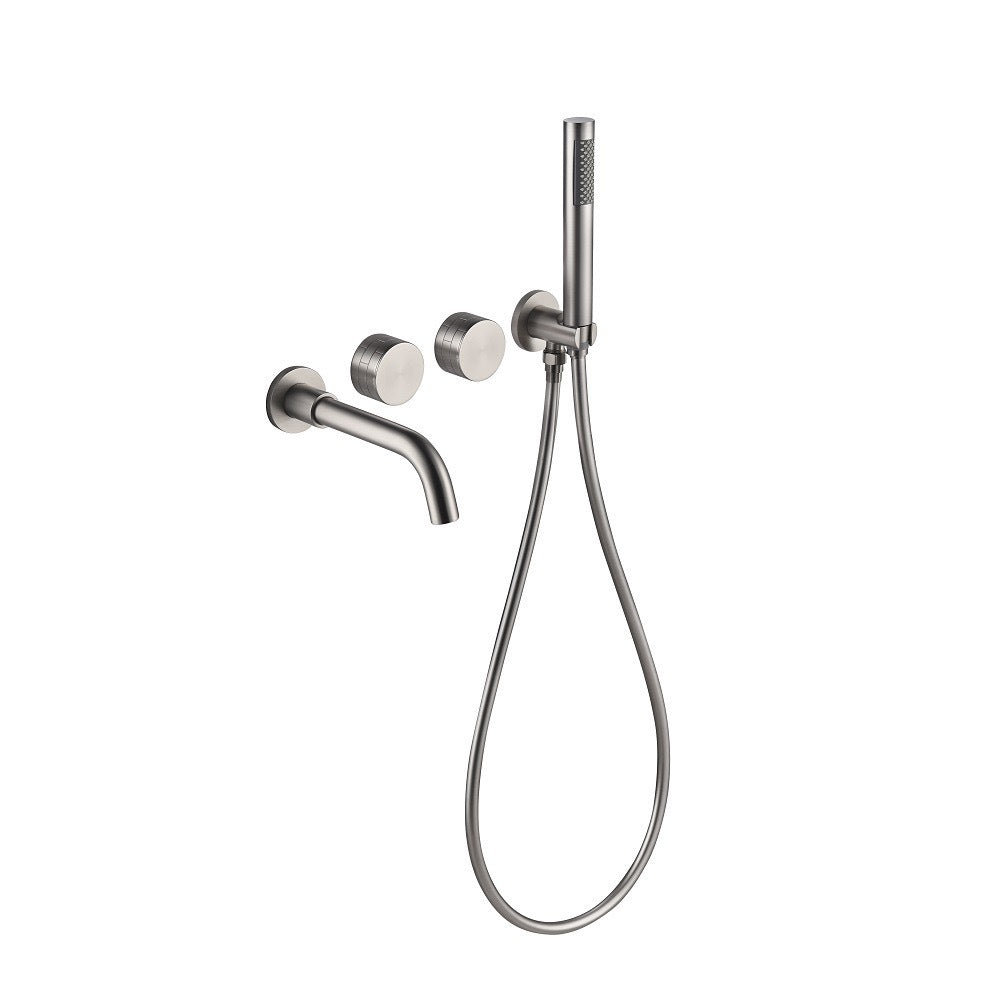 Bathtub concealed faucet hot and cold mixing valve into the wall