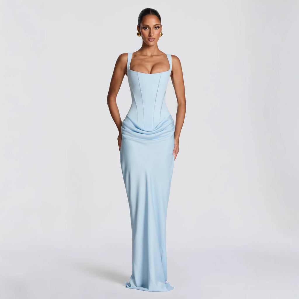 Sleeveless Bodycon Dress with Square Neck