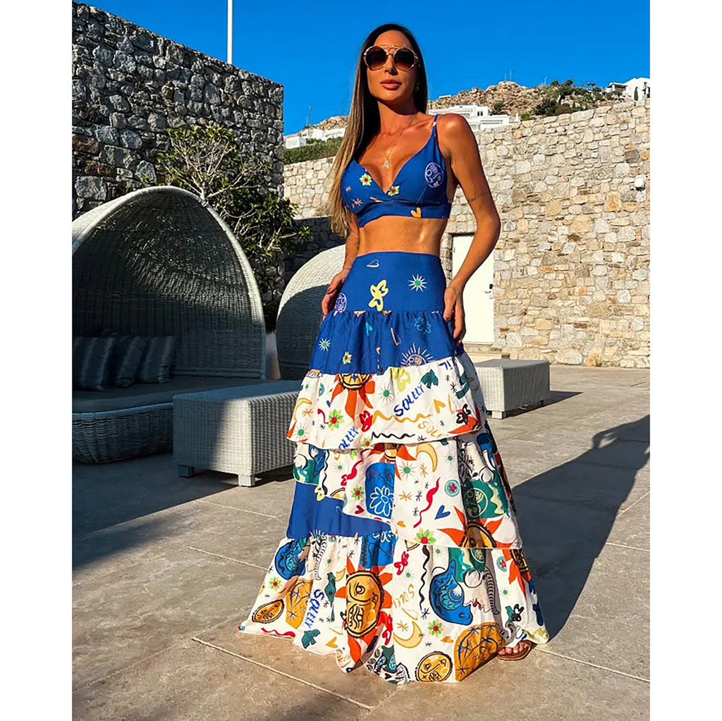 Separate high-waisted dress