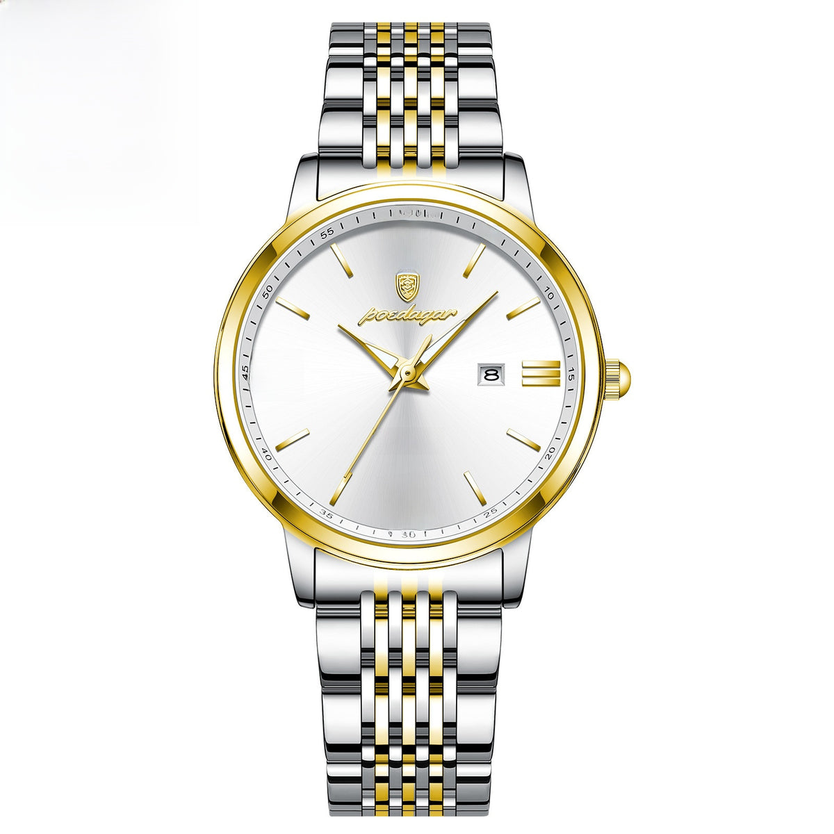 Ultra-Thin Waterproof Luminous Stainless Steel Women's Quartz Wristwatch