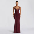 Elegant Backless Halter Neck Bodycon Dress