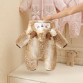 Baby Wool Jumpsuit Winter Cotton Padded Warm Cartoon Reindeer Crawling Suit