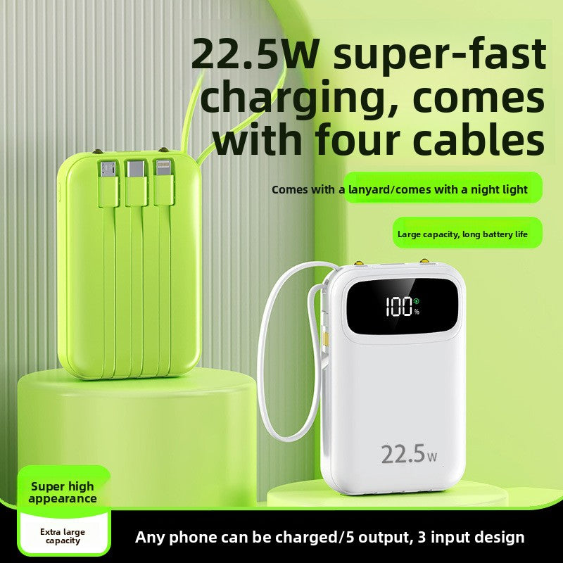 Portable 20000mAh Power Bank with Digital Display