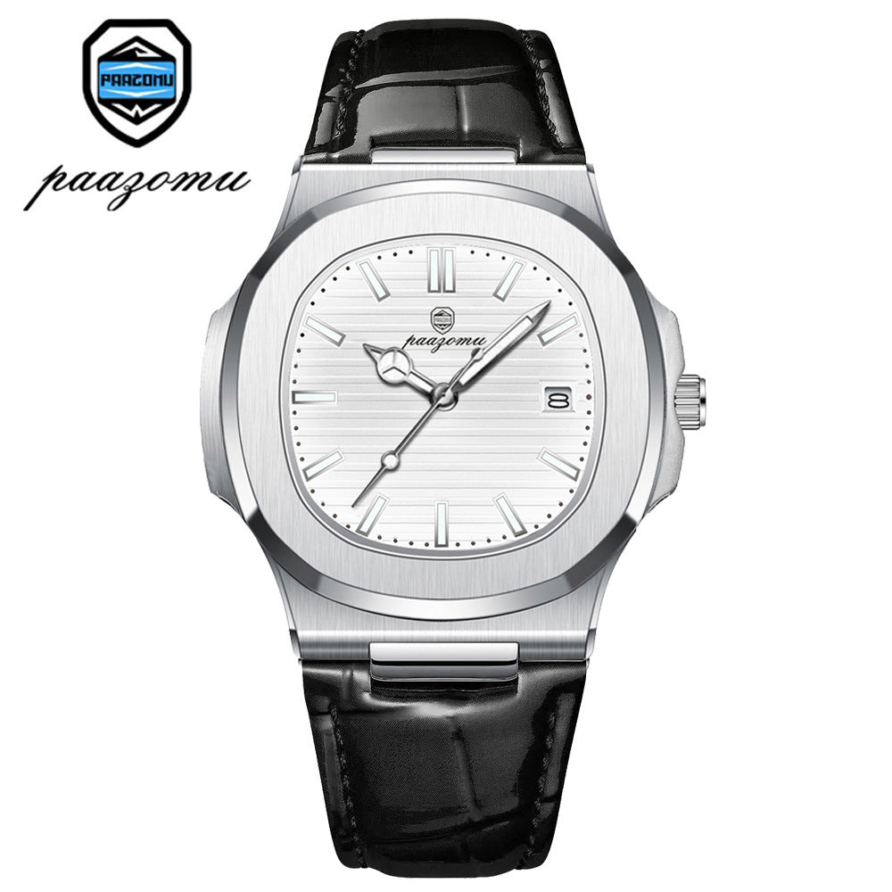 Men's quartz stainless steel watch
