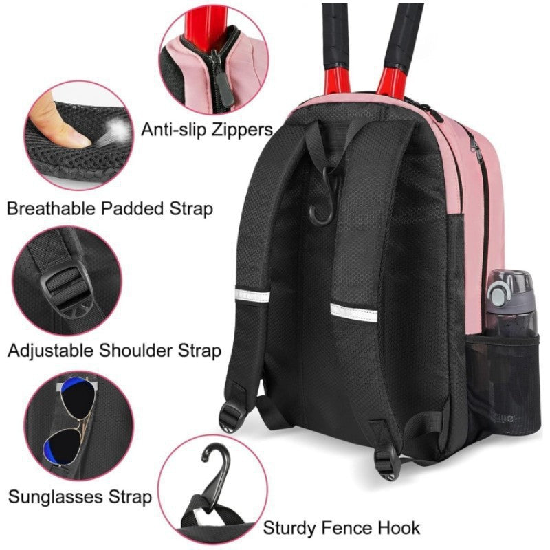 Sports Racket Backpack with Shoe Compartment