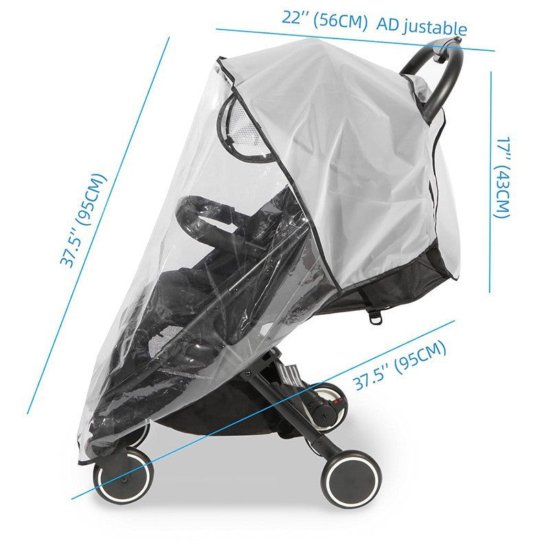 Baby car seat rain cover