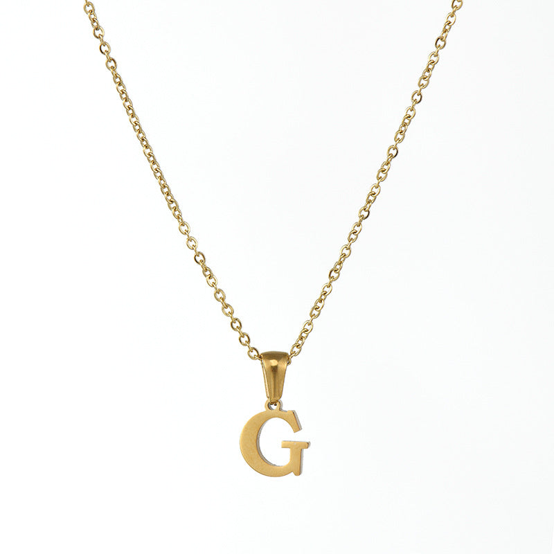 Alphabet Pendant Necklace